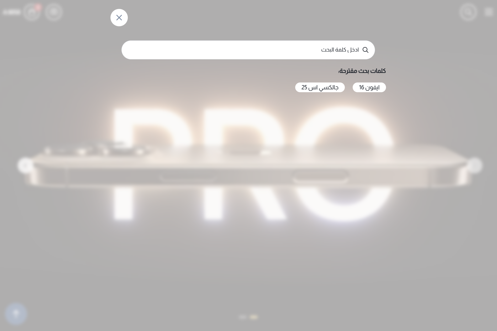 معاينة البحث في الصفحة الكاملة